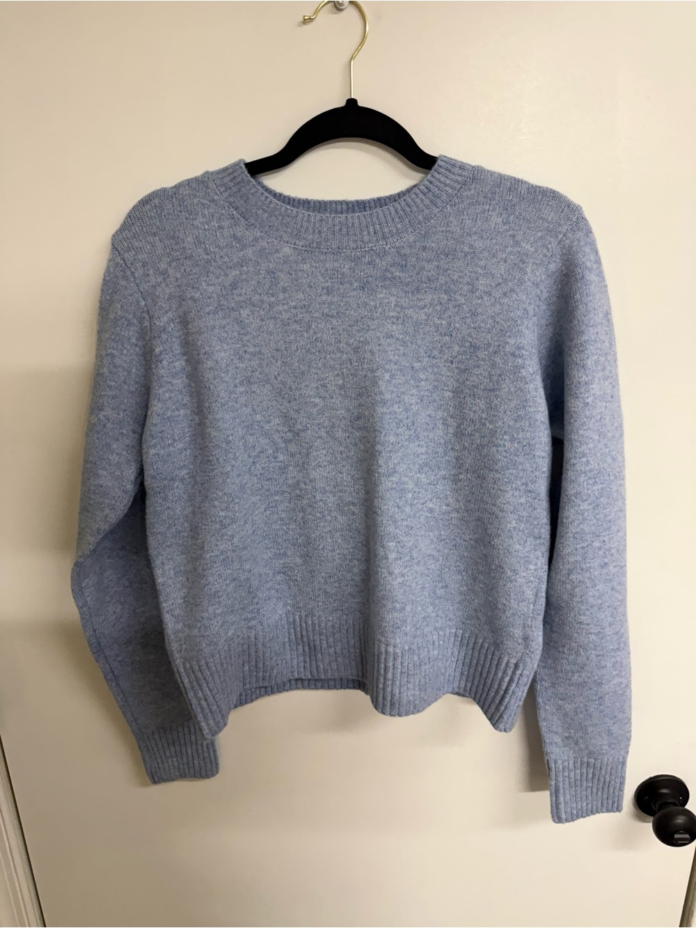 Fashion Nova Pale Blue Crewneck Sweater